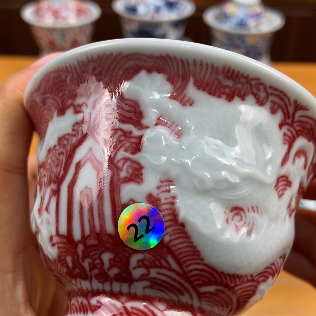 手绘现代茶具非古董