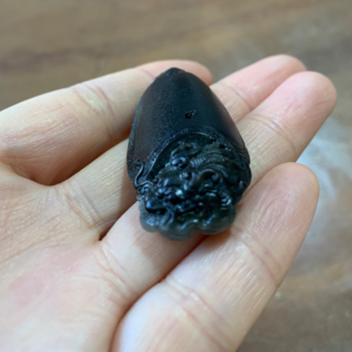 和田玉黑皮龙龟未镶嵌