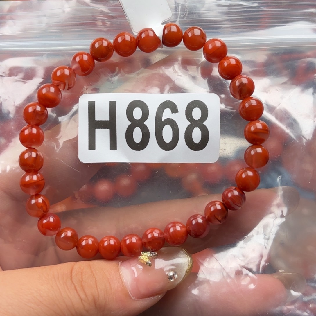 手链未镶嵌南红玛瑙6*