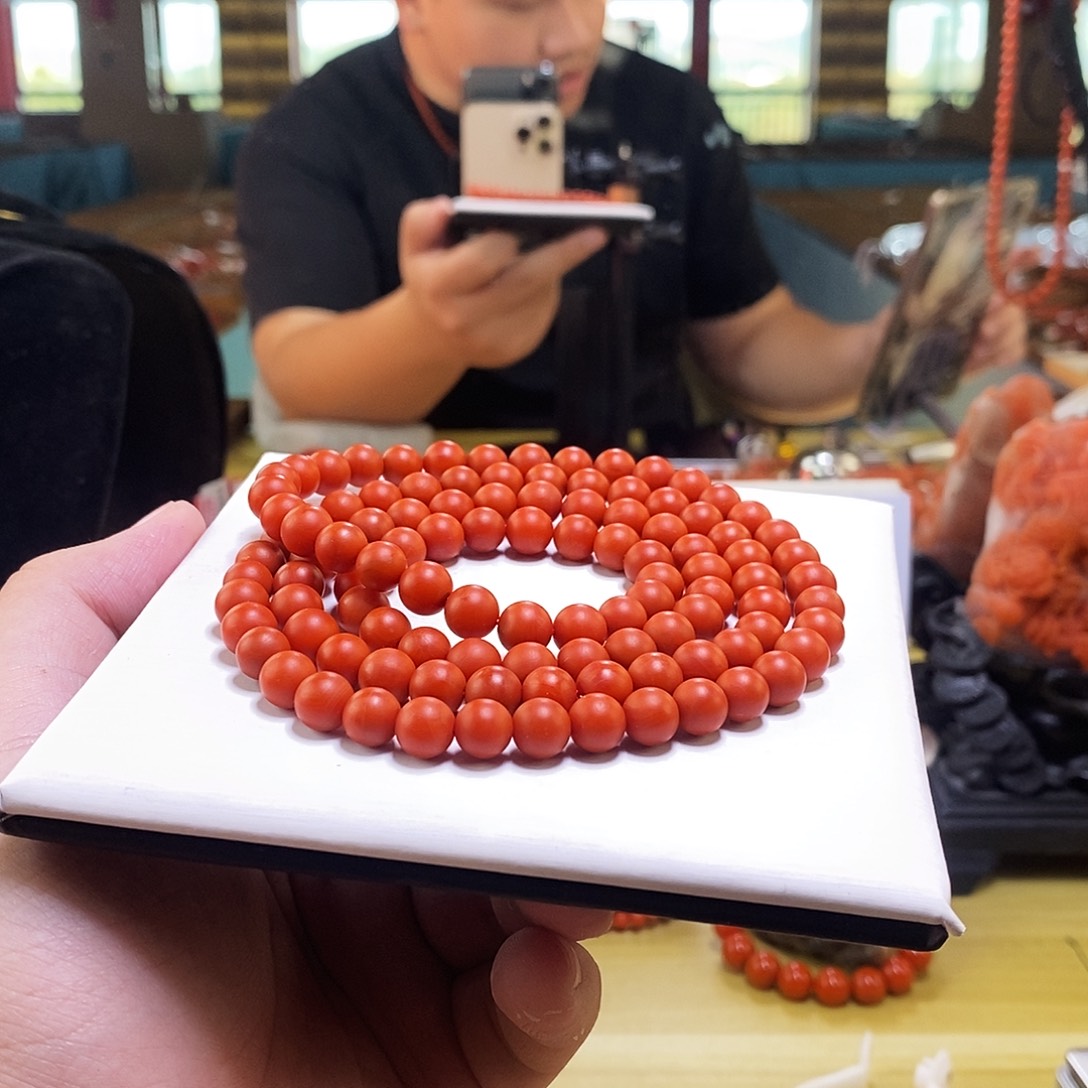 南红玛瑙未镶嵌手链