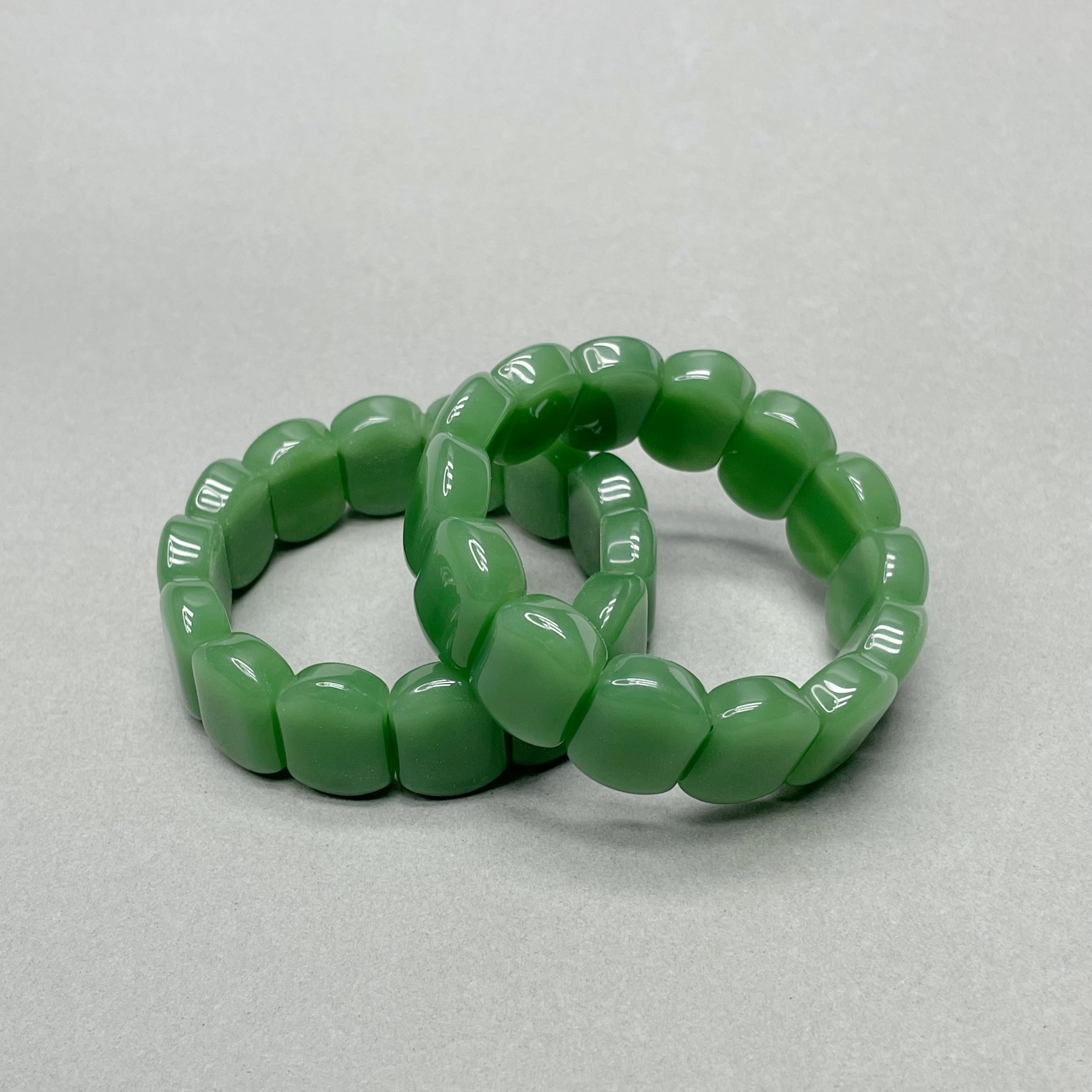 天然和田玉新疆和田料碧玉粉青镯型牌手牌X009