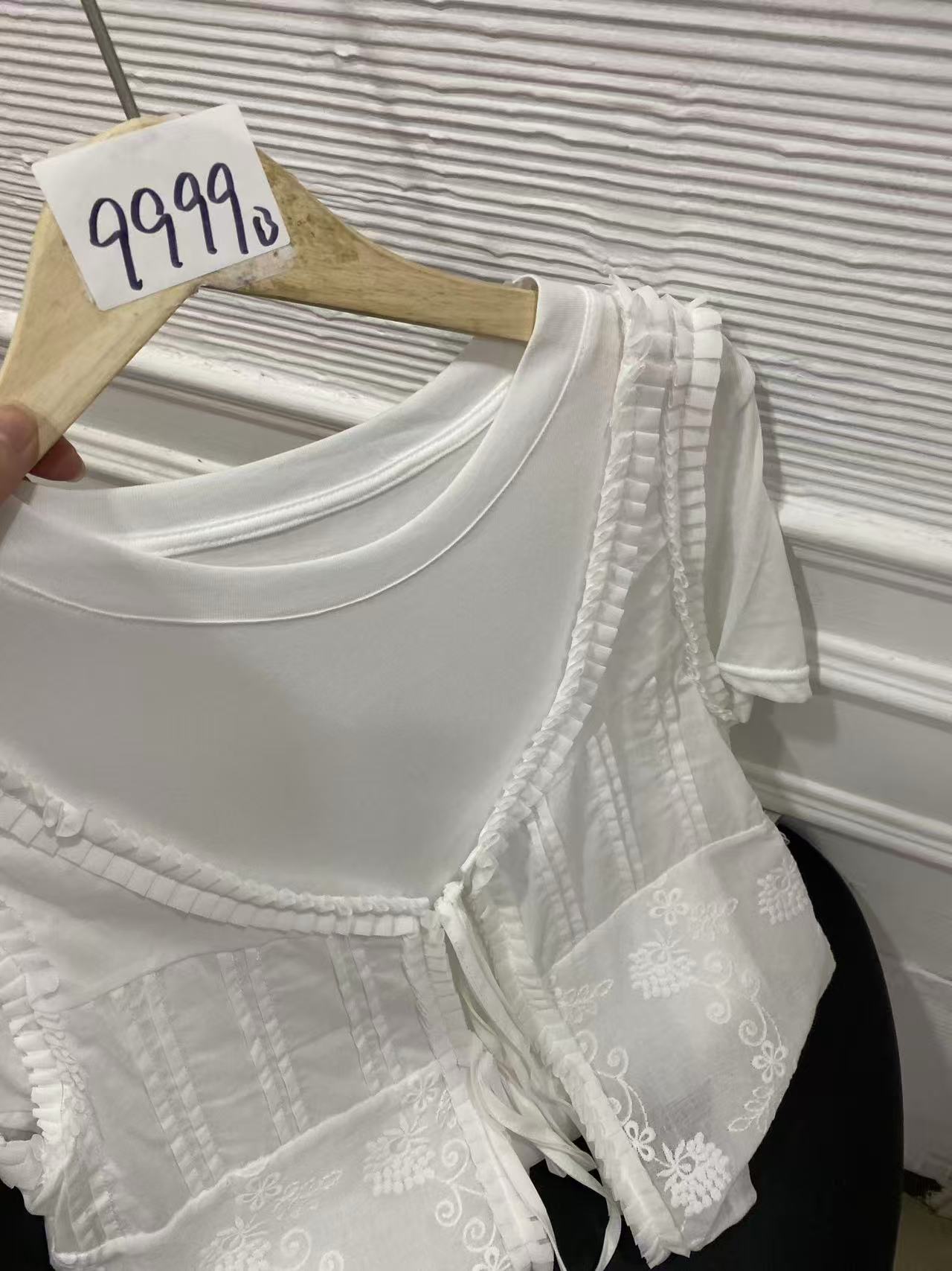 BIAORAN/标冉2025春季新款休闲百搭韩系两件套T恤9999