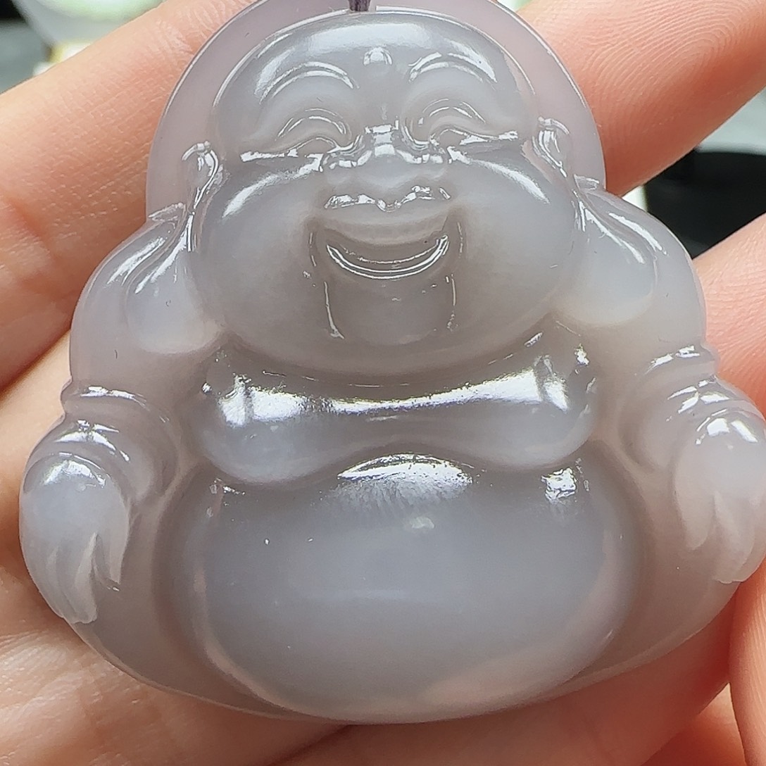 和田玉颈饰未镶嵌渡**光