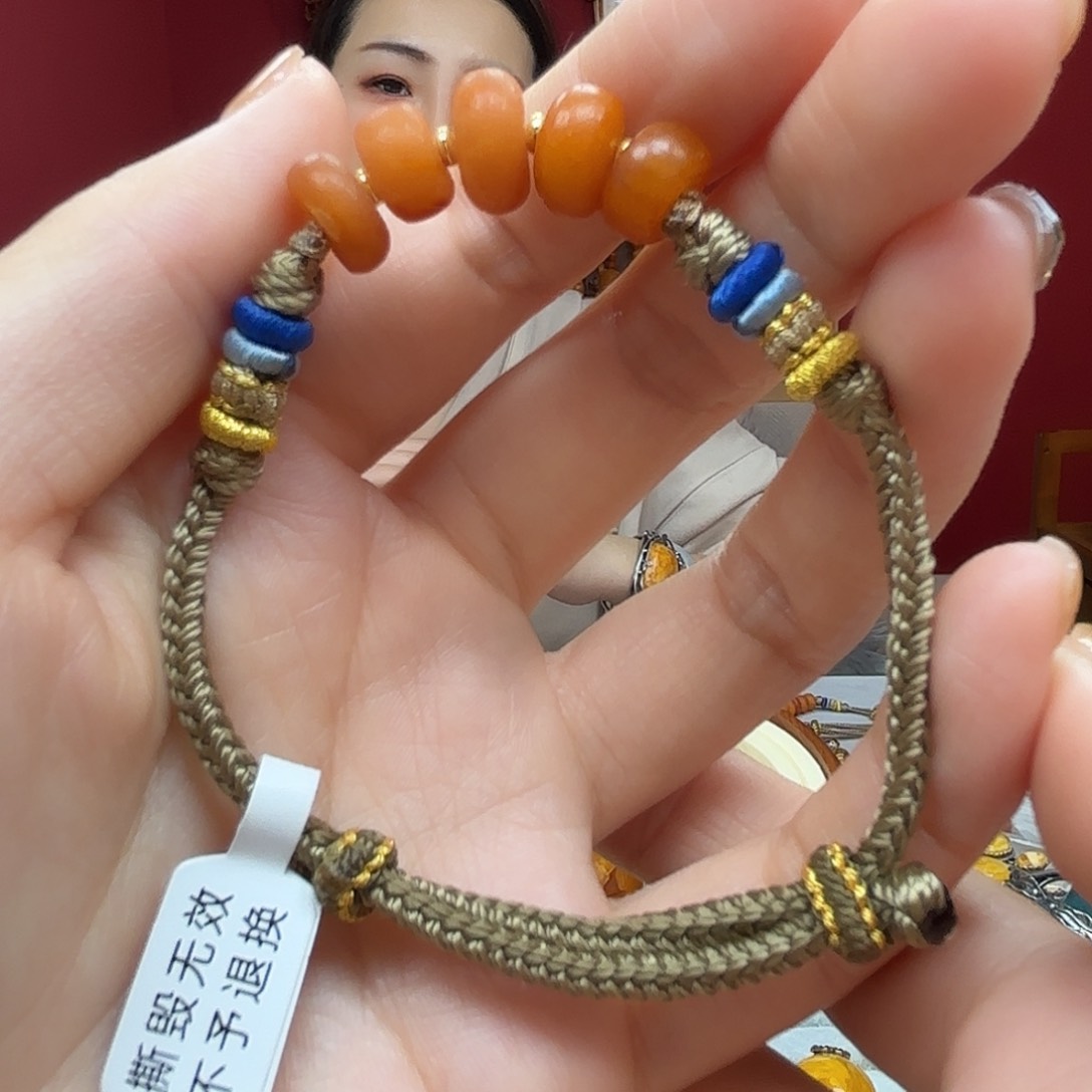 琥珀裸石未镶嵌嘉**庄29手串