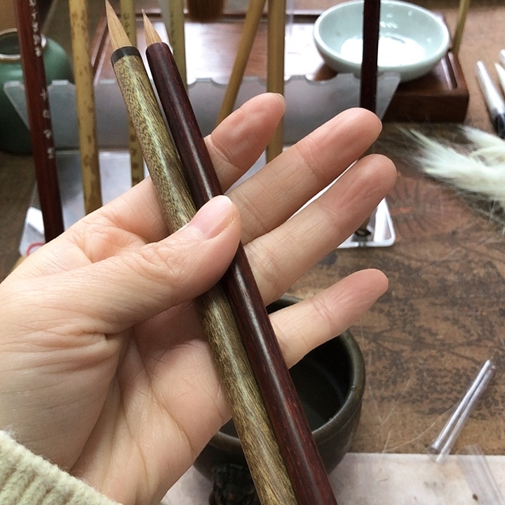 核桃手串/手链纯狼毫2支