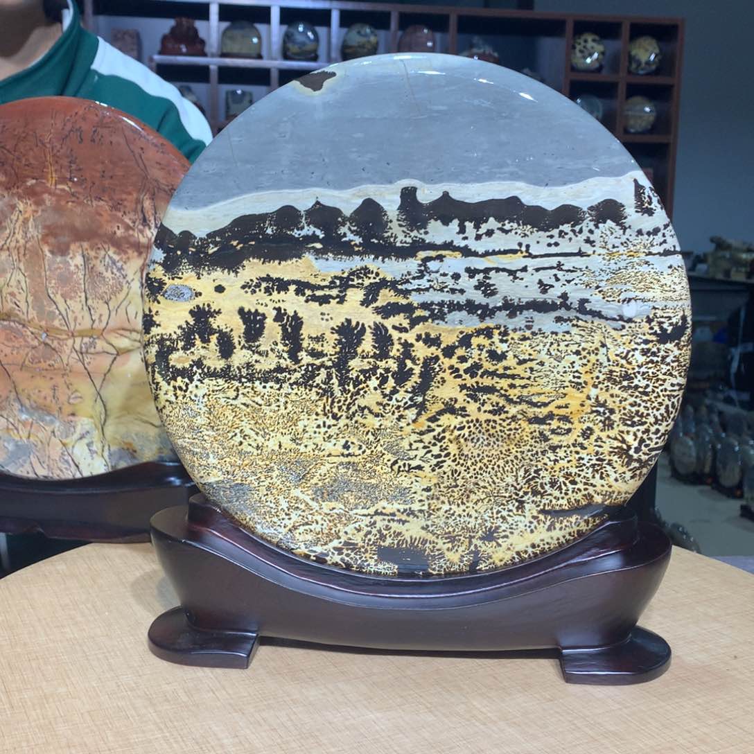 紫砂广西国画石，观赏