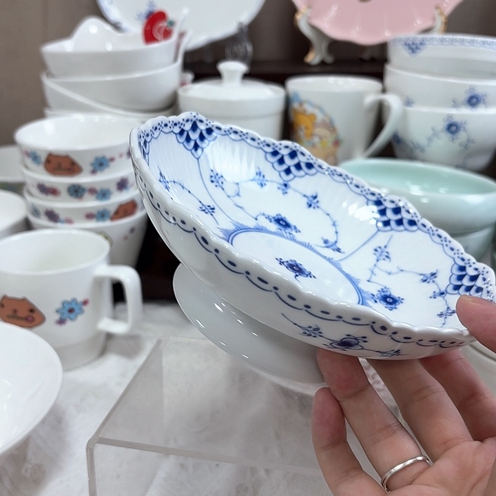 6.5寸高脚果盘。         