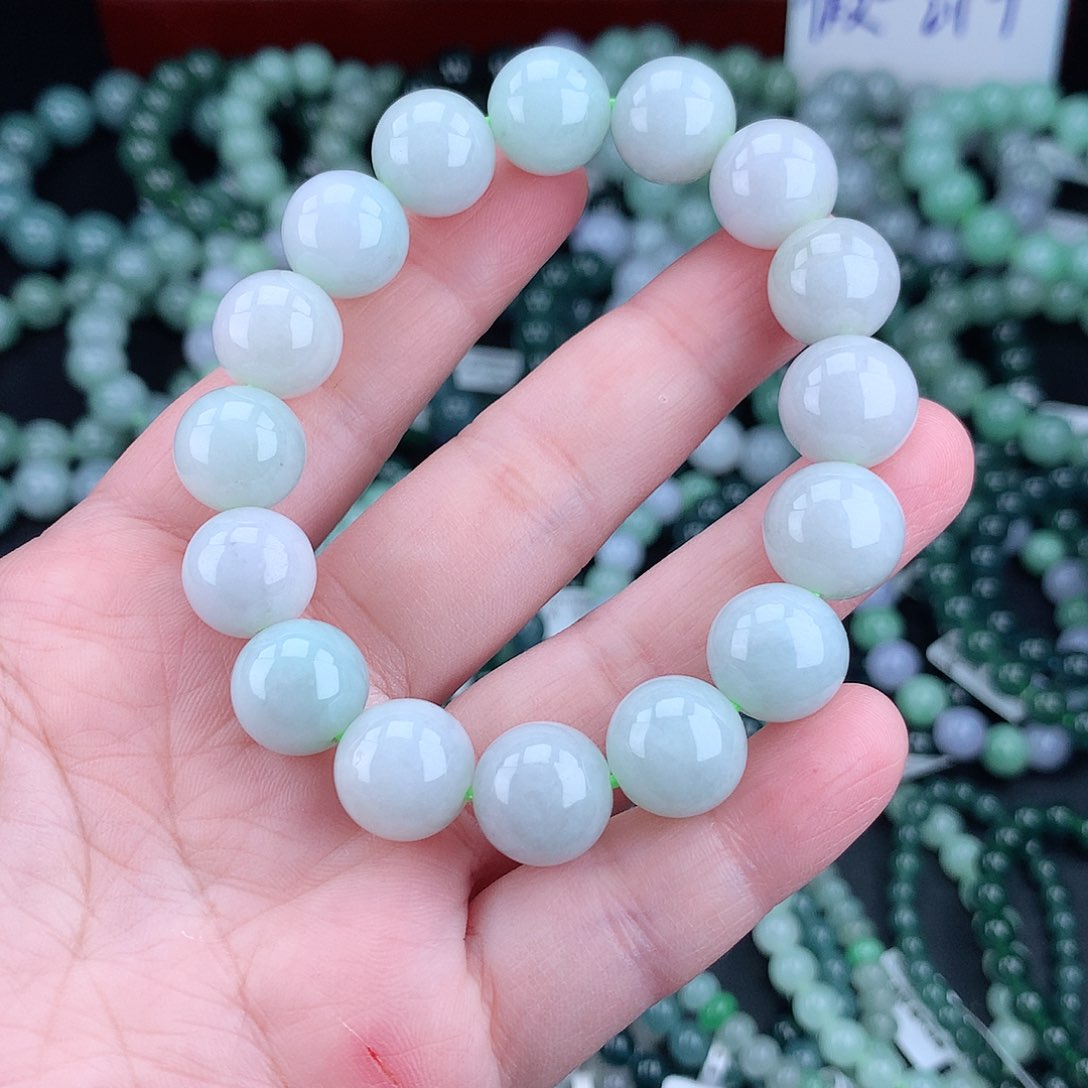 翡翠毛衣链未镶嵌