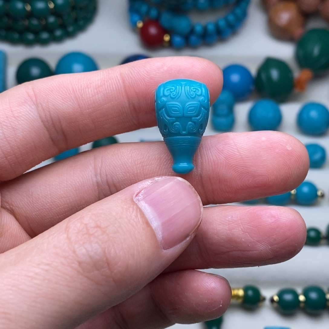 琉璃/树脂/塑料类仿古纹三通12