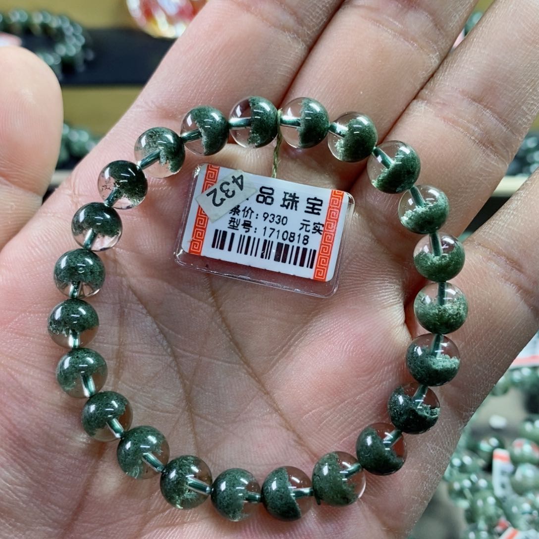 水晶手串未镶嵌绿幽灵1710818