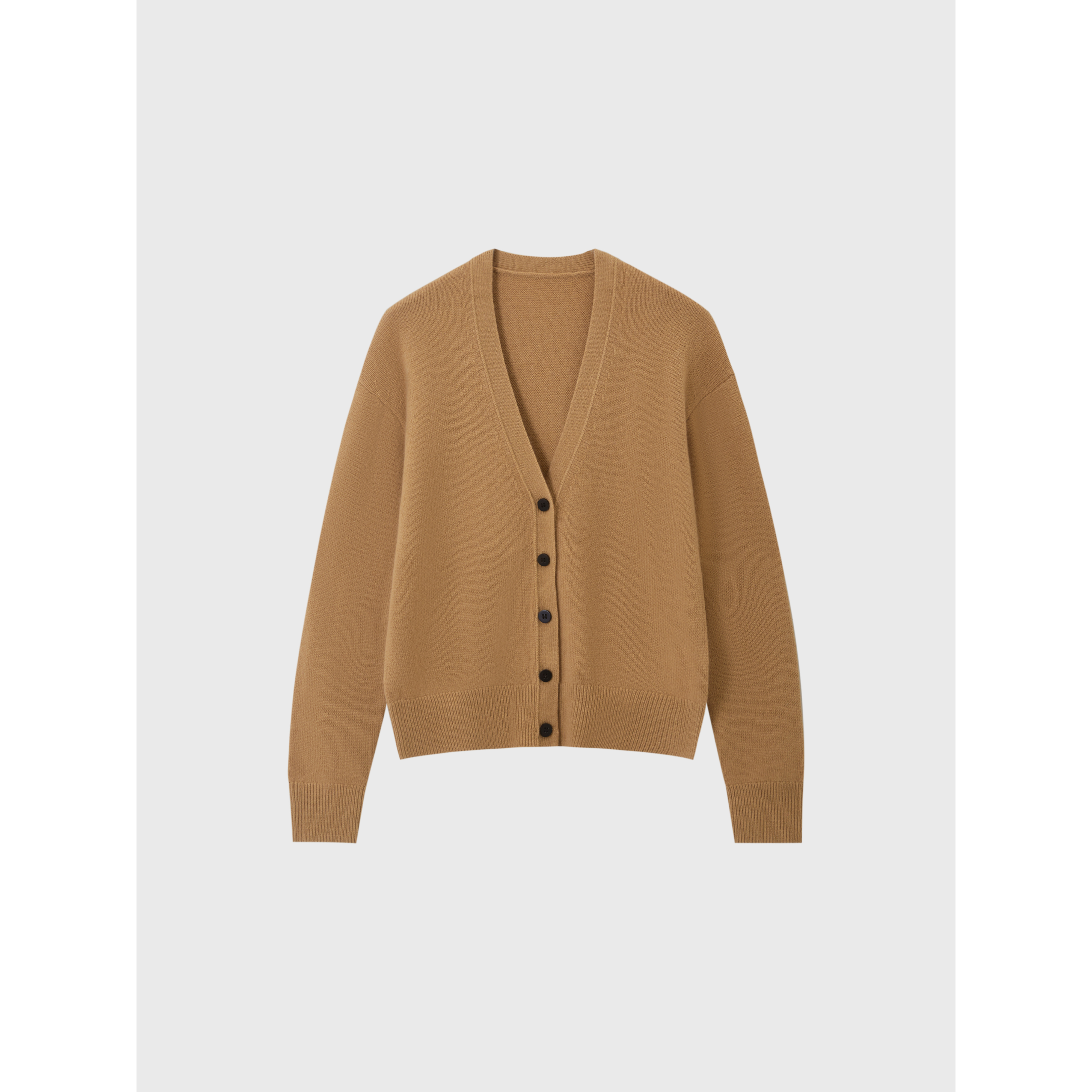 V领羊毛羊绒针织开衫外套百搭纯色毛衣 R5036