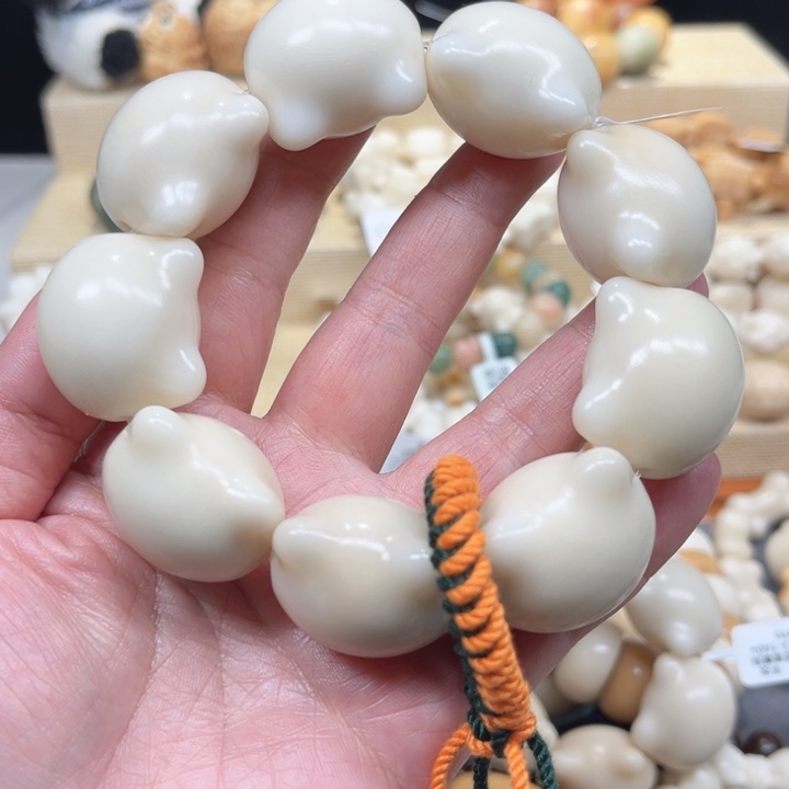 菩提根/象牙果手串超大猫猫头2-14-30