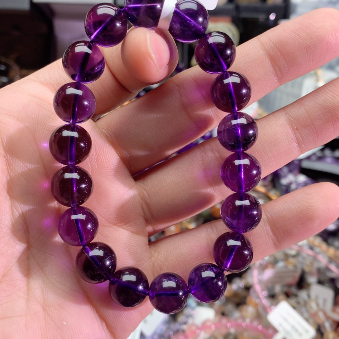 紫晶手链未镶嵌上****?乌拉圭紫晶11