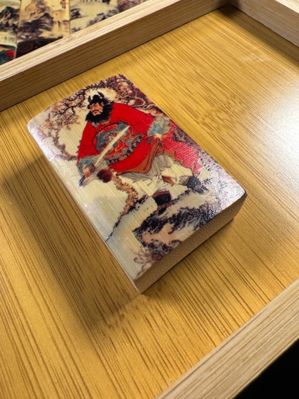 竹牌46牌竹牌彩雕彩绘竹牌