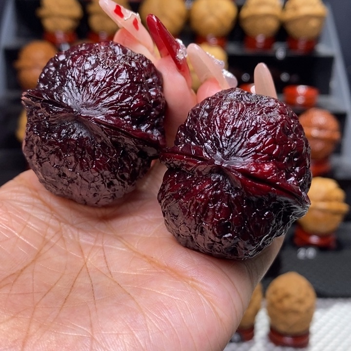 文玩核桃把件不****8金丝绣球5号