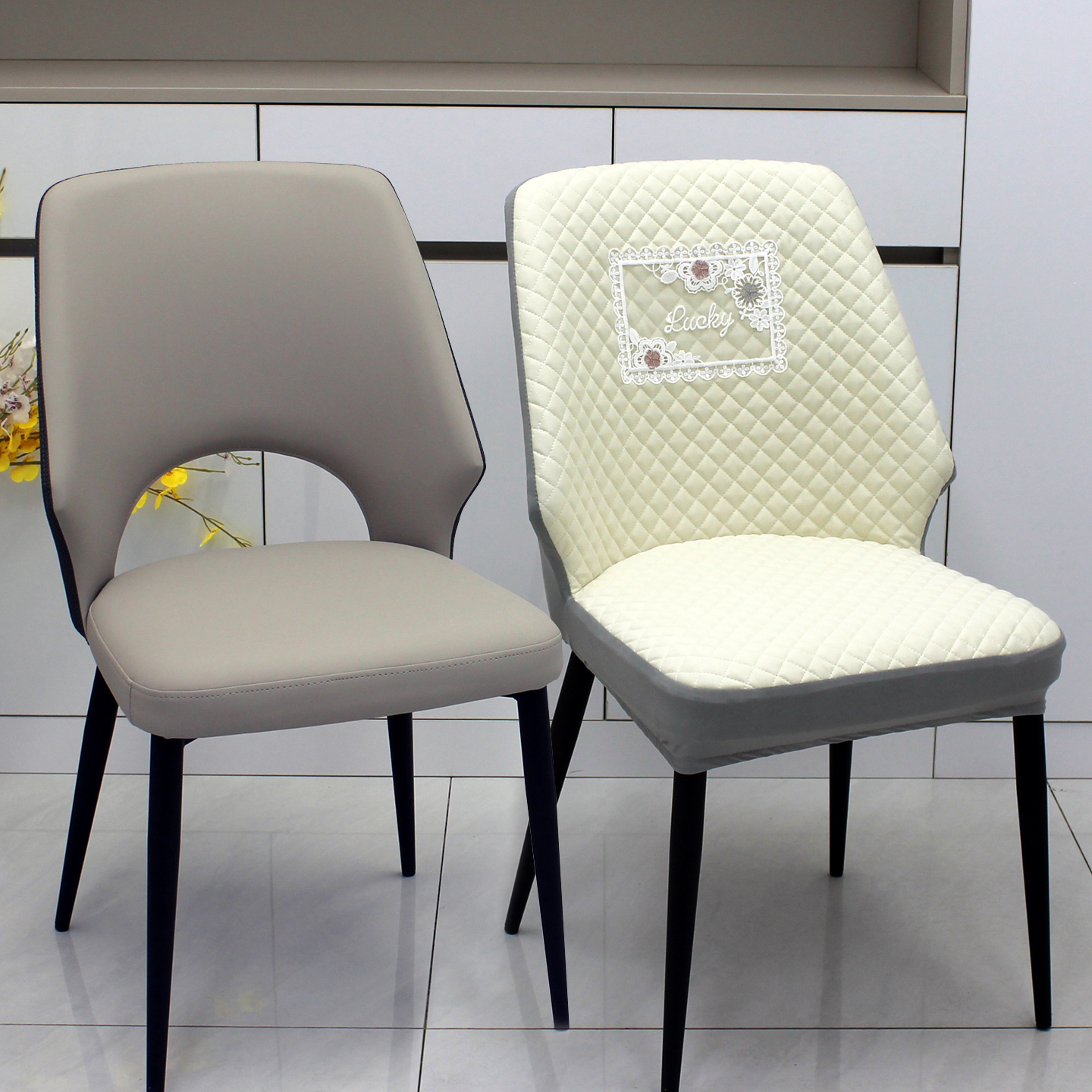 餐桌椅子套罩新款林氏餐椅凳子罩套座椅套罩家用靠背罩保护套129