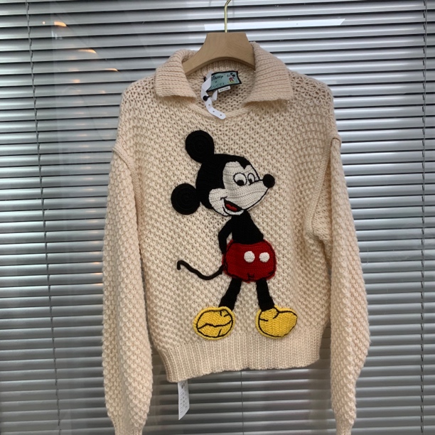 99新 GUCCI/古驰 米奇针织毛衣/XS码/E00745