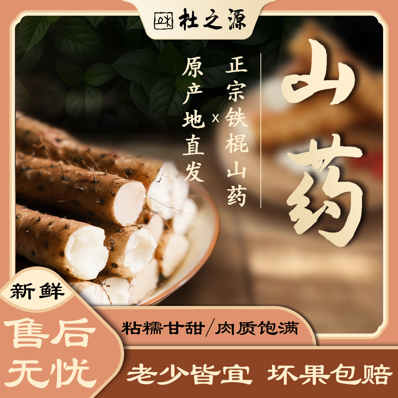 2025年霜降后新鲜铁棍山药营养美味肉质细腻5斤精品果绿色农产品 