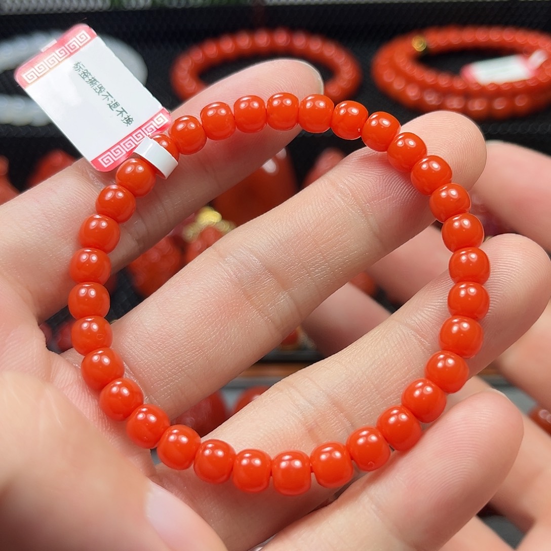 佐***೨南红玛瑙未镶嵌老型单圈