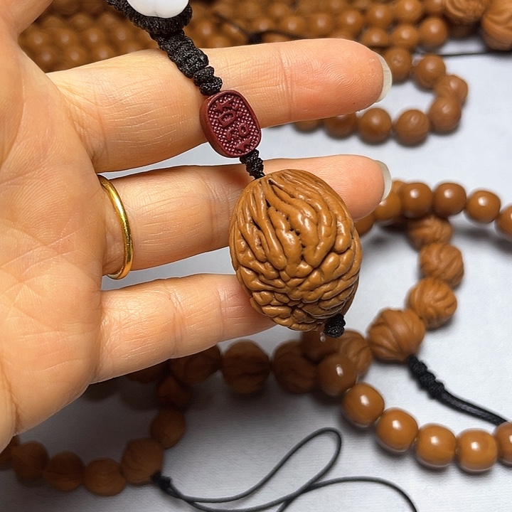 吊坠桃核溪**人秦岭桃枭单颗挂件