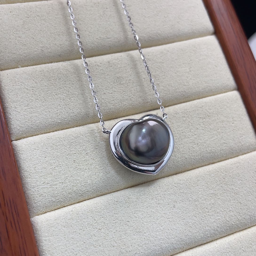 海水珍珠颈饰银S925镶嵌