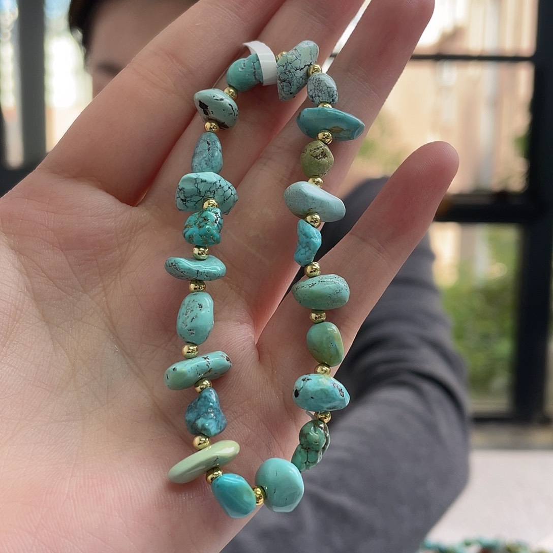 未镶嵌绿松石珠宝奇石