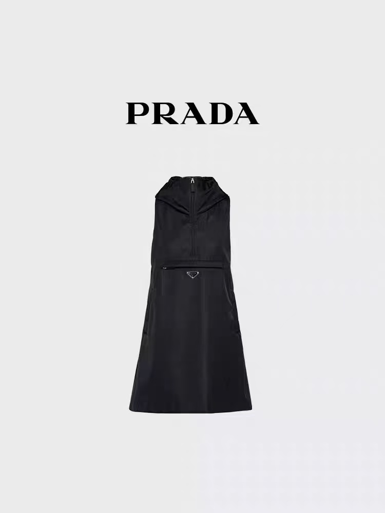 未使用 Prada/普拉达 女士Re-Nylon迷你连衣裙裙子 