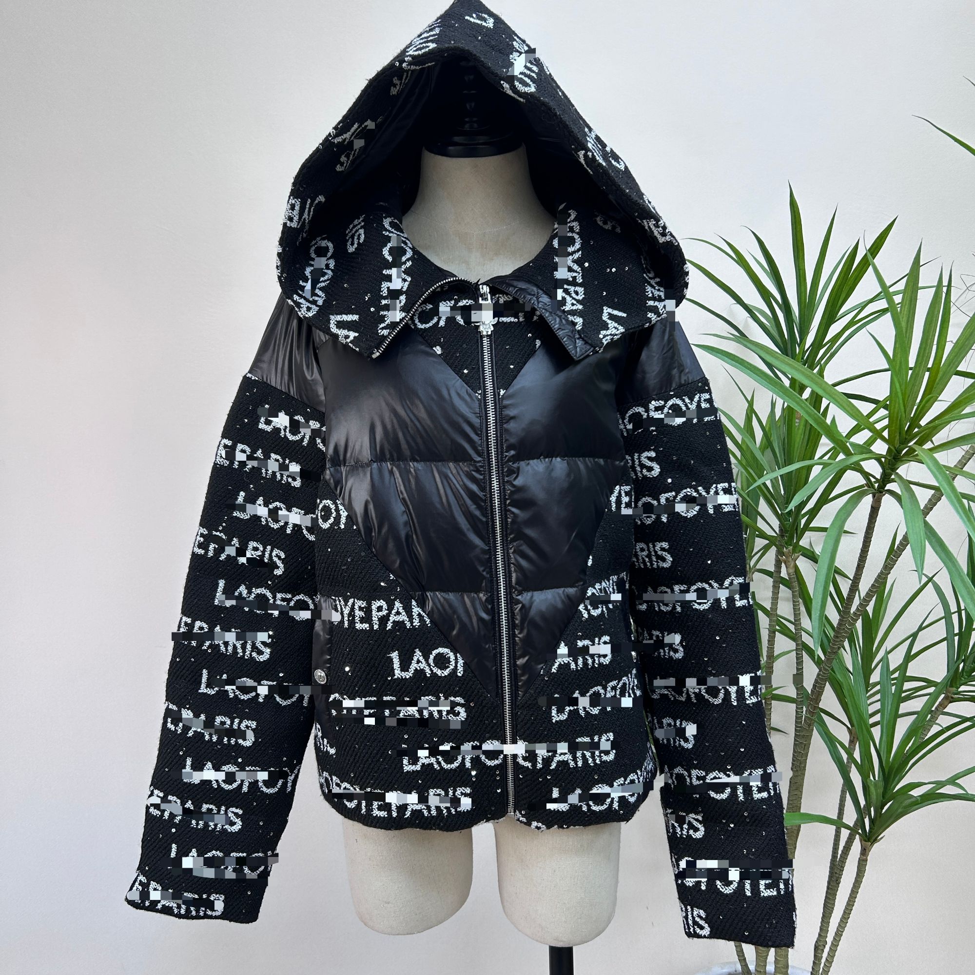 老F爷-孤品保暖冬季短款连帽加厚外套-040144