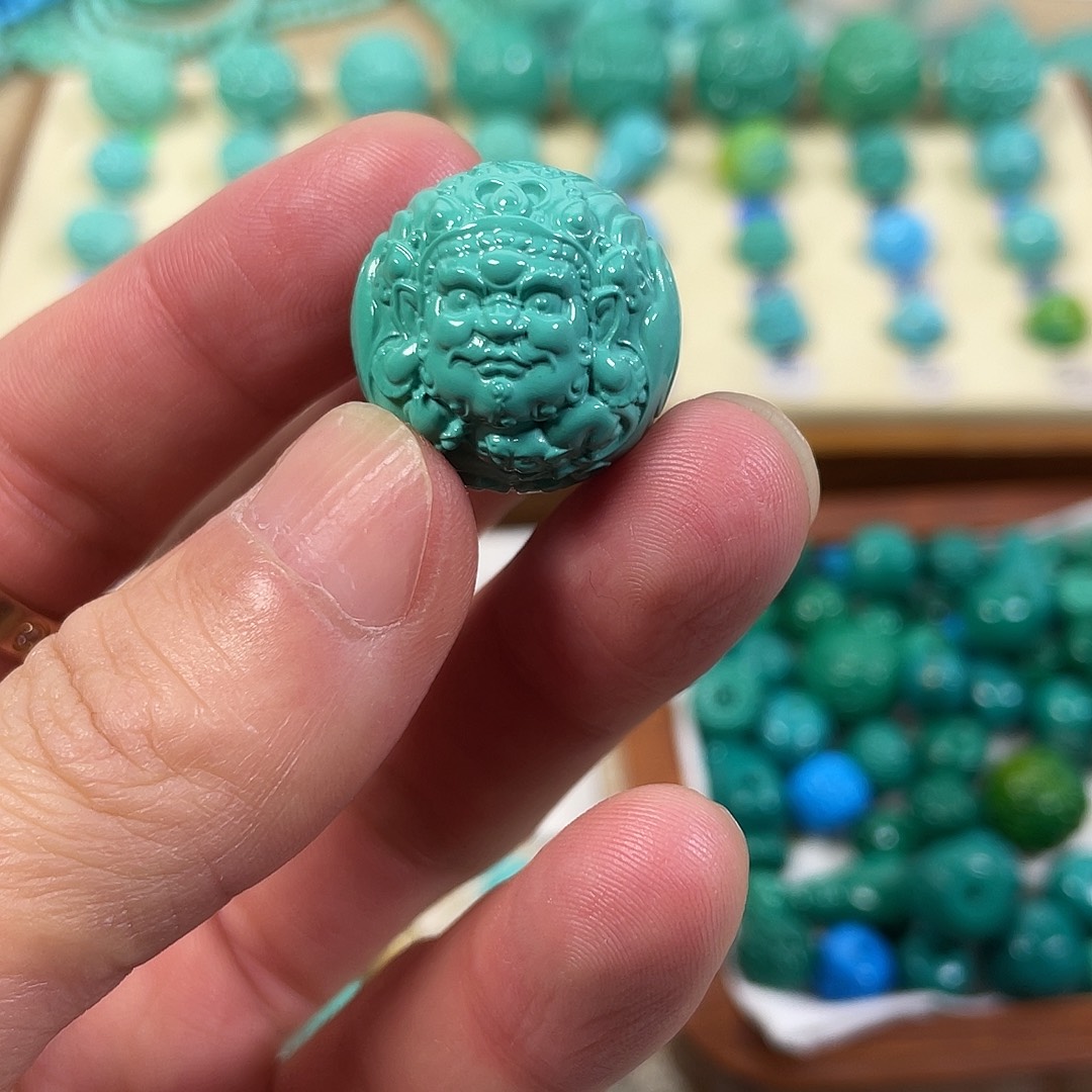 原生态手工雕刻配饰配珠19.5