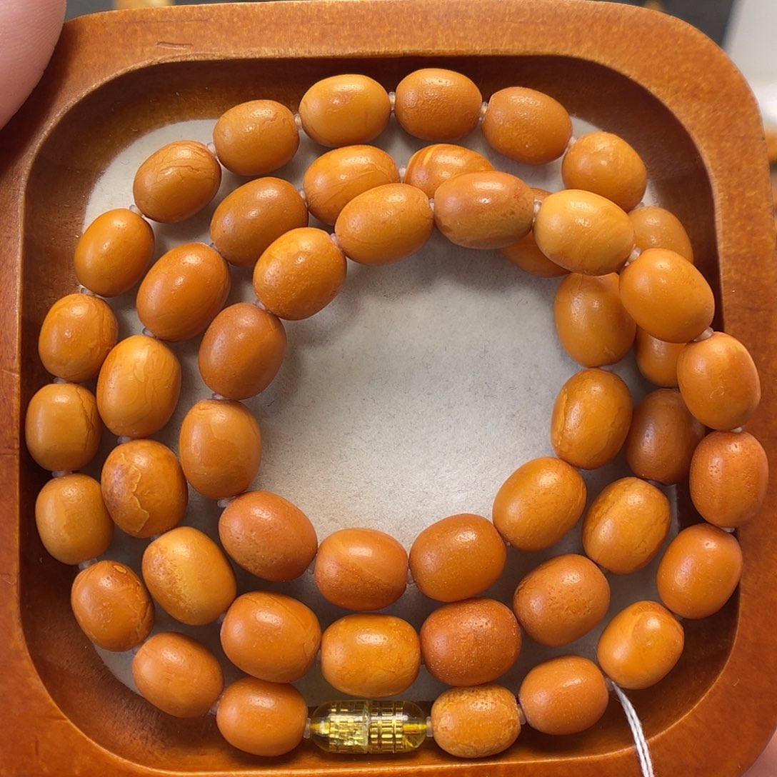 蜜蜡未镶嵌项链项链