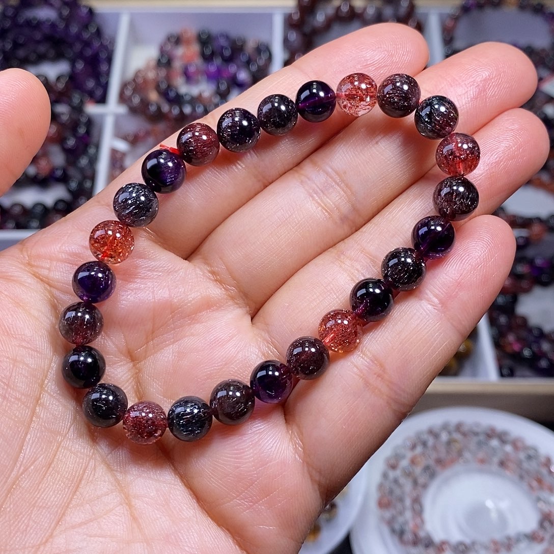 水晶手链未镶嵌黑加仑