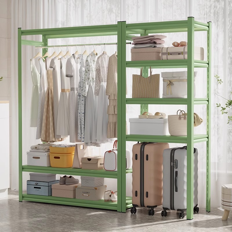 货架衣柜开放式公寓出租房衣架衣帽架自由组装diy落地衣橱挂衣架
