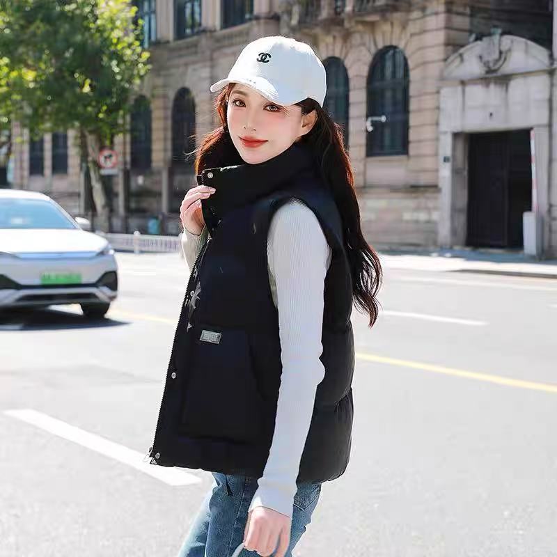 58012#时尚冬季立领洋气棉马甲外套【D3-3】