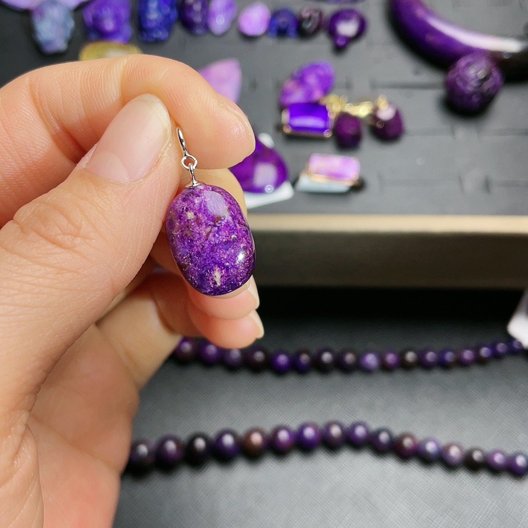 苏纪石（舒俱来）吊坠银S925镶嵌