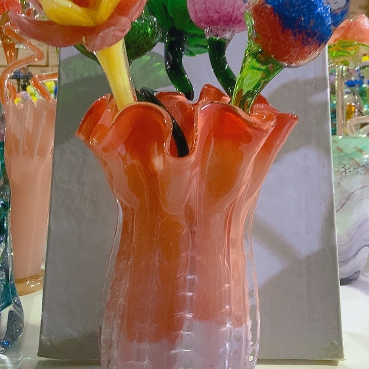 琉璃琉璃花瓶高31口918