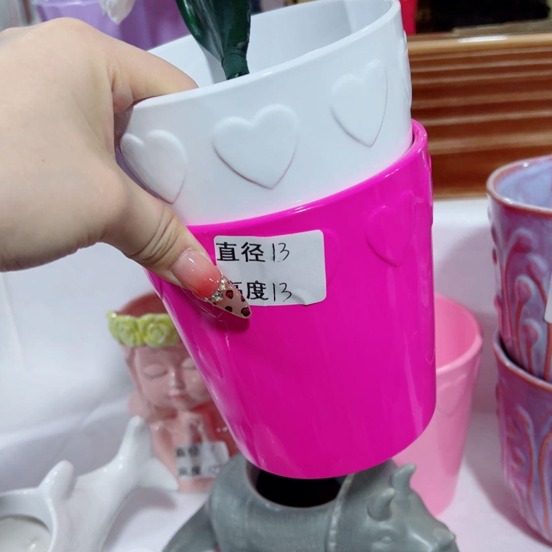 有孔，陶瓷花盆满10米包邮发货