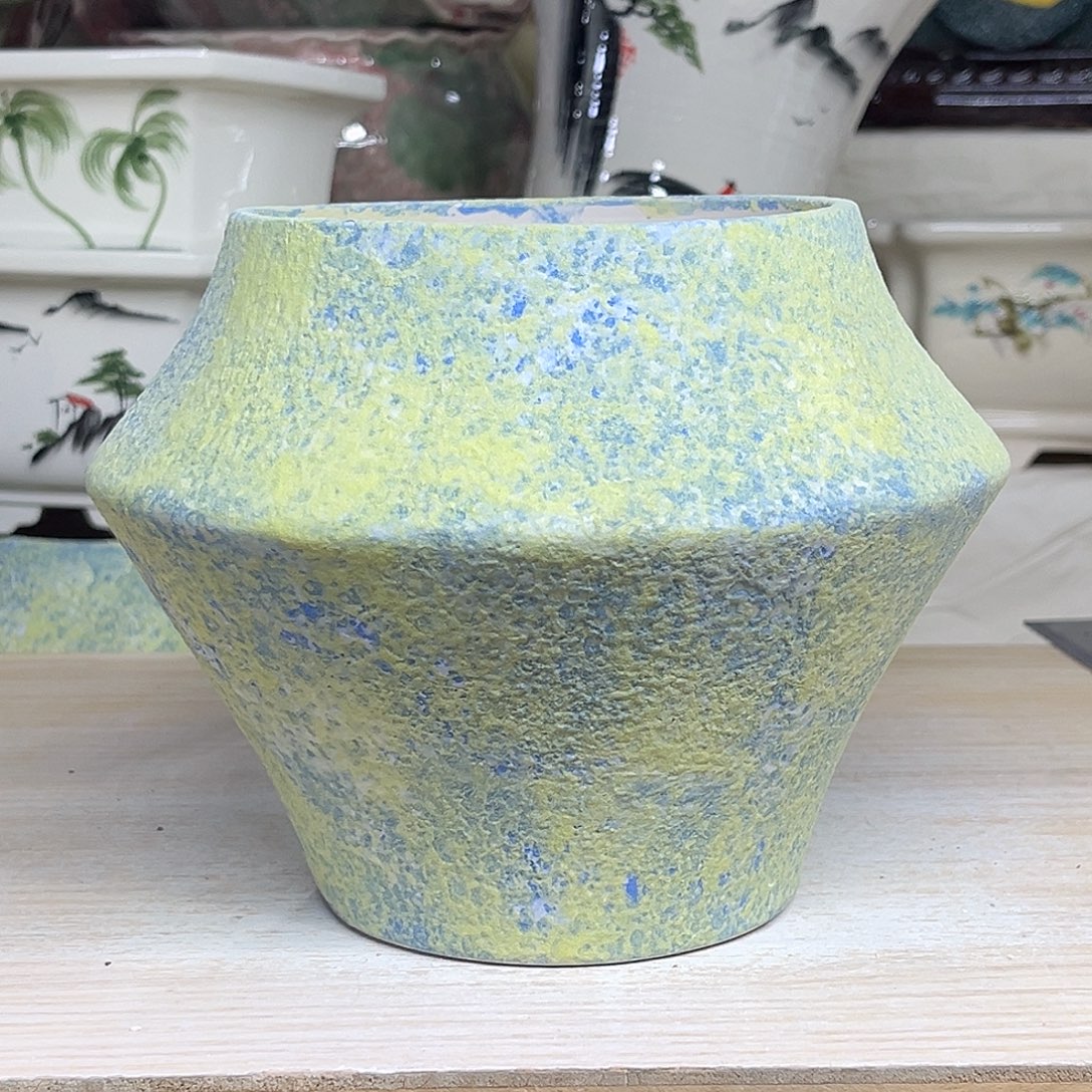 陶瓷绿植多肉微瑕花盆外口径：11*13