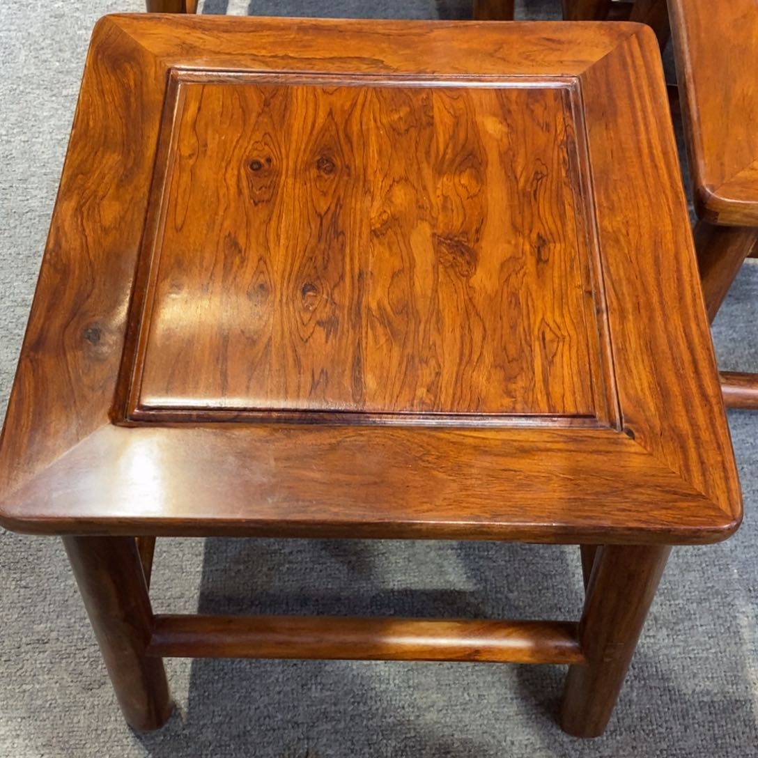 香枝木类成套家具琥**蜡降香黄檀富贵凳订金