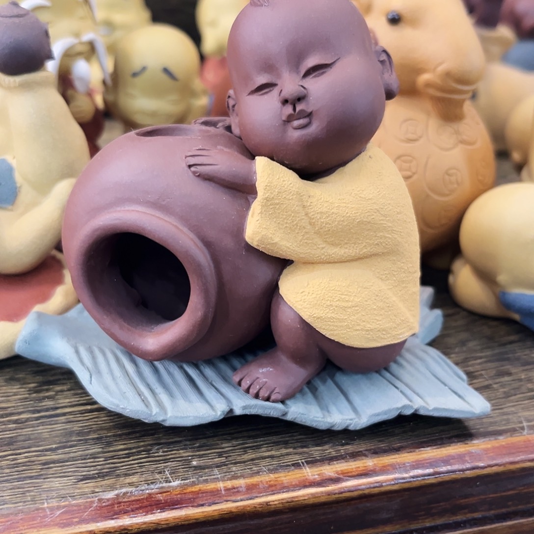 茶杯紫砂高端紫砂主人杯雕塑