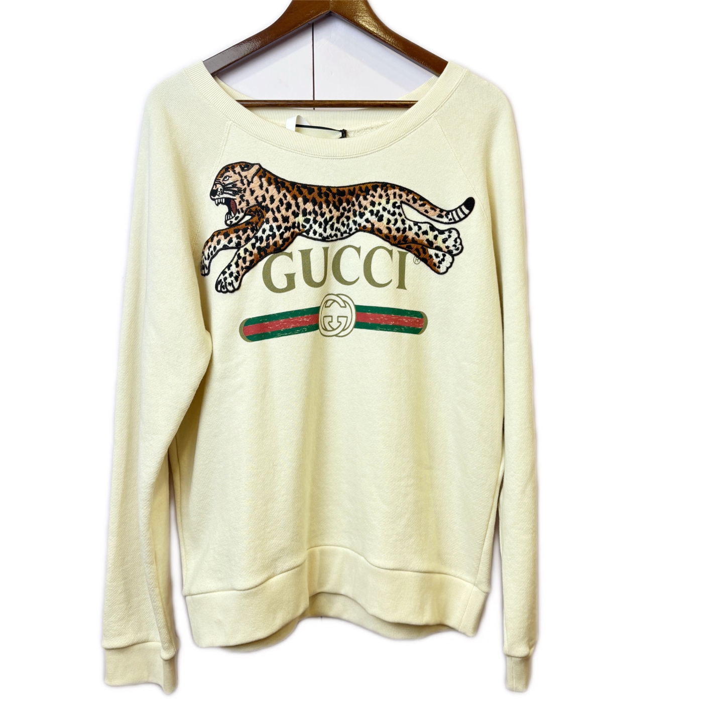 未使用 GUCCI/古驰  02350 经典金钱豹卫衣m码 带吊牌