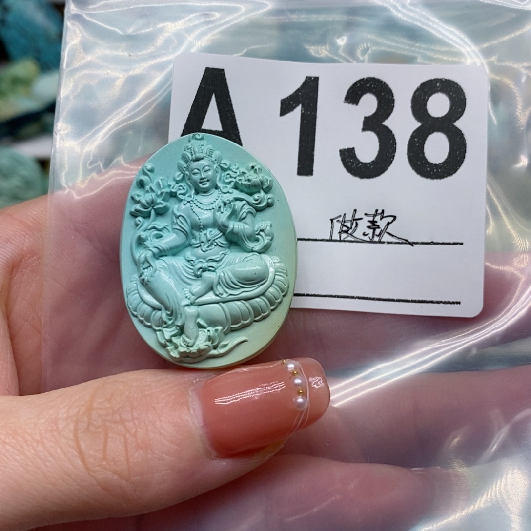 绿松石绿松石配饰定制未镶嵌弹****哥