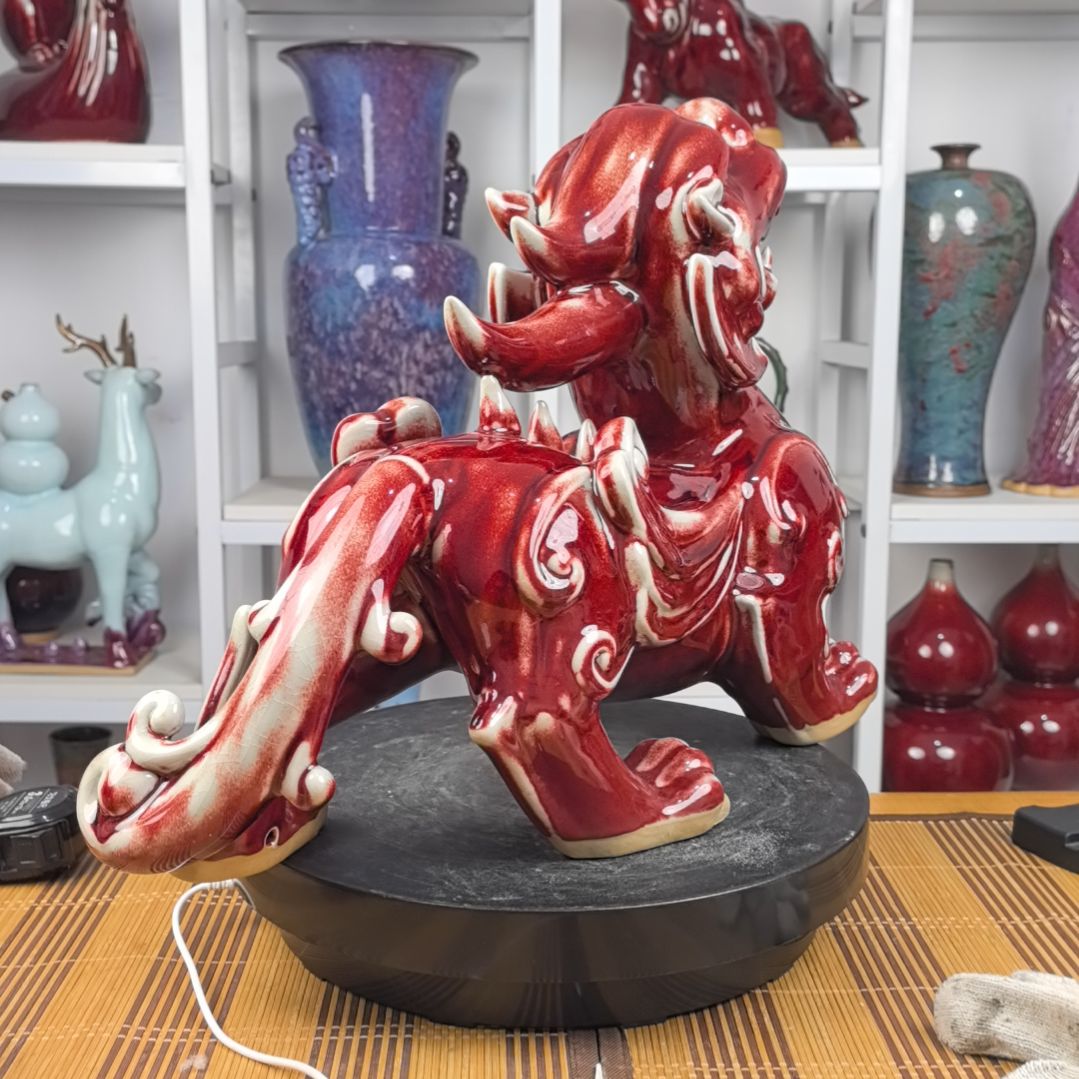 摆件悟*钧瓷摆件神后镇钧瓷