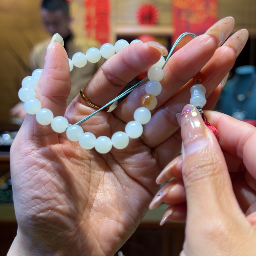 和田玉手链未镶嵌