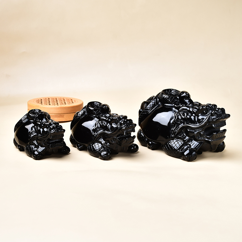 原石北方水神玄武龙龟摆件客厅玄关五行缺水吉祥物