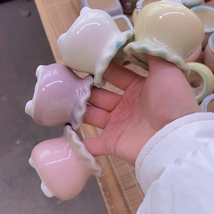 红陶陶瓷花盆当场满12包邮