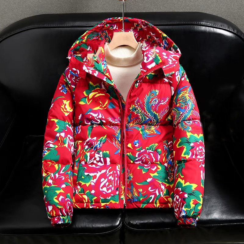 东北大花袄d 长款棉服 劳动服 