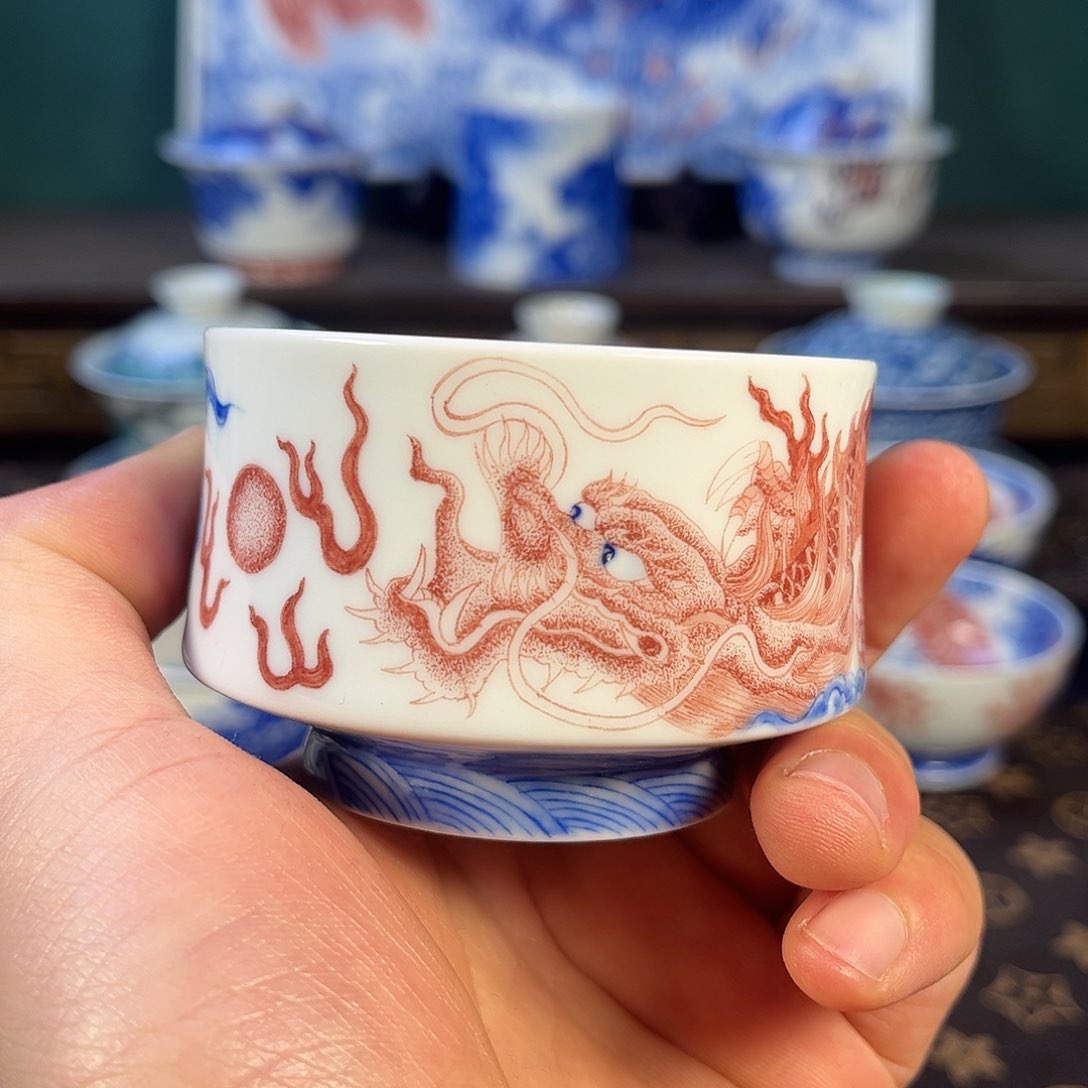 瓷片自成堂景德镇手工手绘