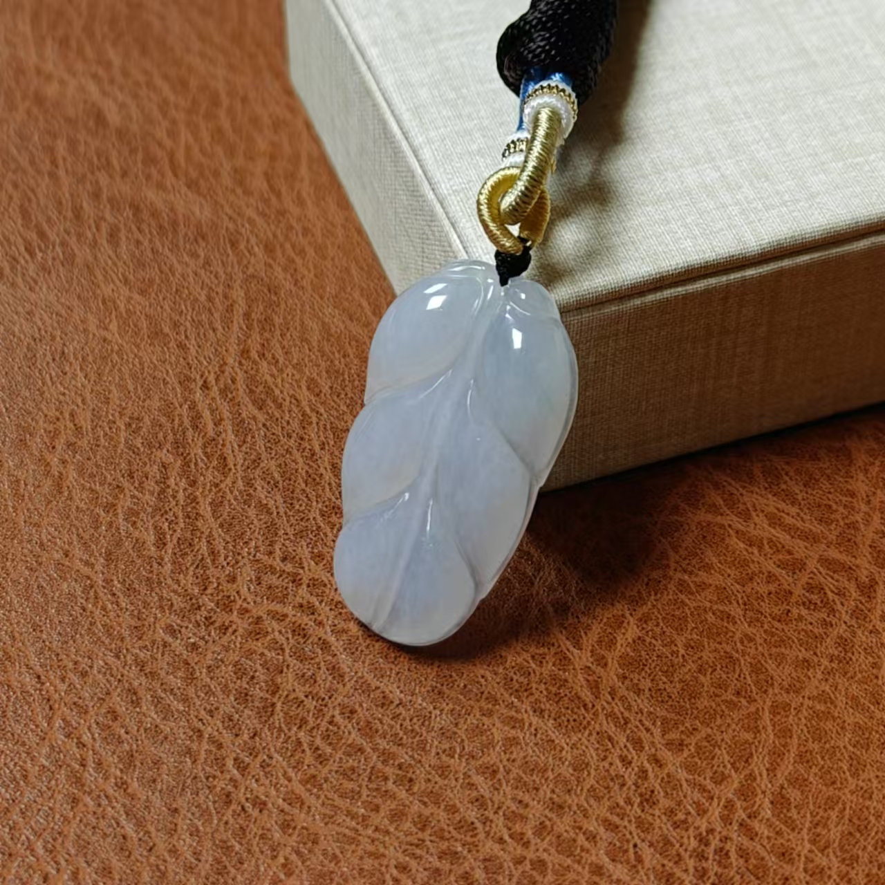 华洋华洋玉器天然A货翡翠树叶2吊坠挂件多样性发其一