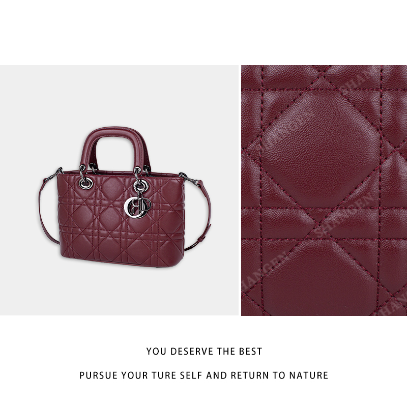 【尚恩CC】QYX-81618-酒红色-轻奢时尚百搭新款女包