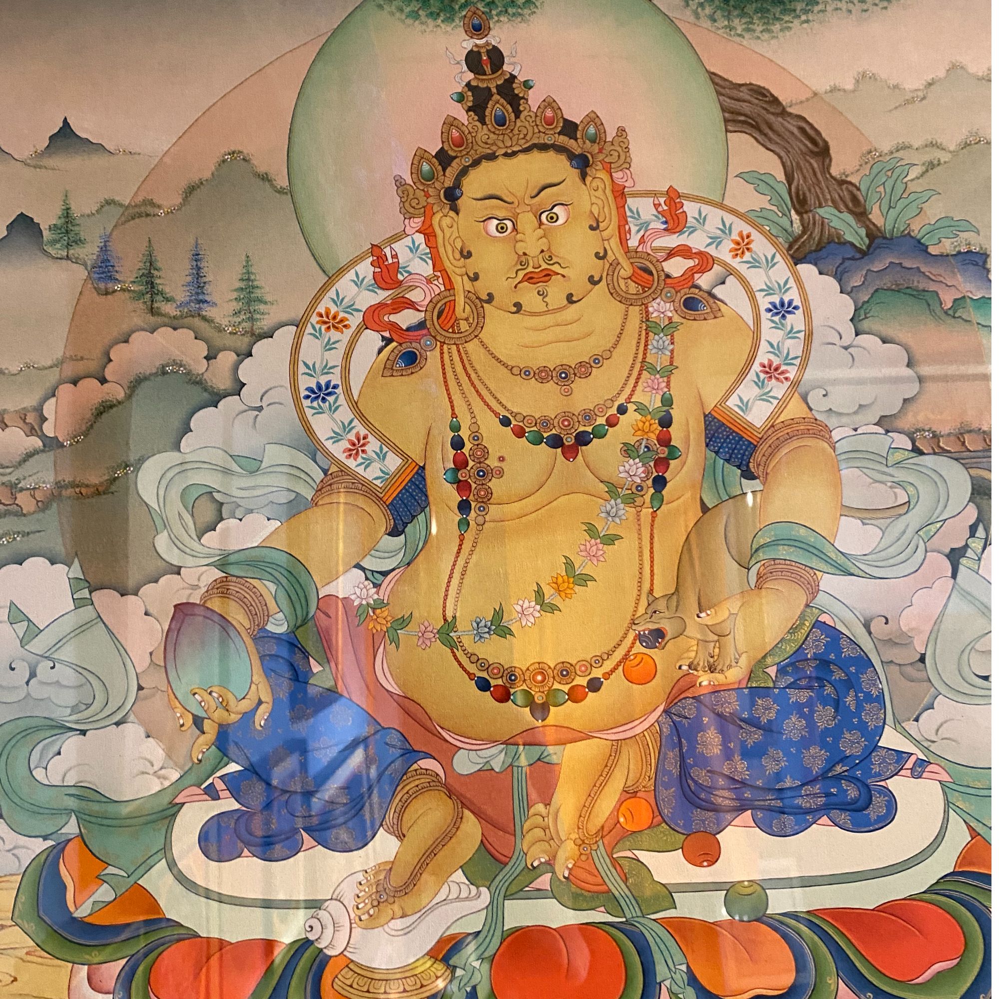 【旦曲大师定制】拉萨唐卡协会会长旦曲大师纯手绘定制大唐卡